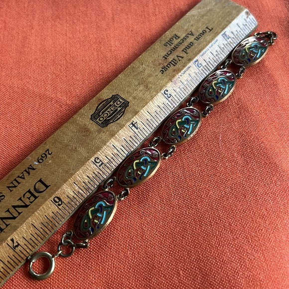 Antique Enameled Bracelet - Picture 3 of 6